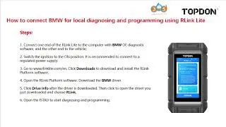 How to Diagnose BMW with Topdon Rlink Lite ? -OBDII365
