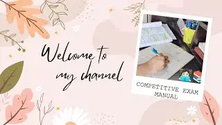 Welcome to my journey of Competitive Exam Preparation 2024 📚📝👩🏻&zwj;🏫👩🏻&zwj;💻