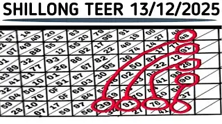 SHILLONG TEER 13/12/2025/Common number best house ending line 