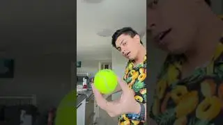 Giant Tennis 🎾 Ball Magic Tricks #Shorts