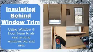 Air Sealing behind window trim