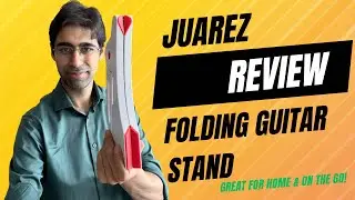 Folding Guitar Stand by Juarez | an excellent home & travel accessory for guitarists. #guitar #music