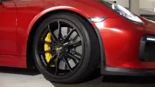 Porsche Cayman GT4 Wrapped in Trueblood