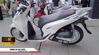 Honda SH 160i Full TFT 2026 CBS &mdash; чёрно-белый &mdash; обзор