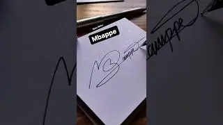 Mbappe Name Signature - Next❓#shorts #short #love #fyp #calligraphy #viral #signature #mbappe #3d