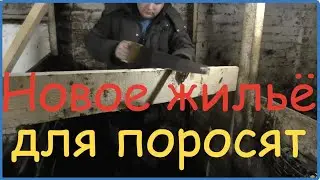 Строим загородки для свиней//Жизнь в деревне//Деревня