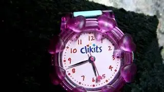 Lego Clikits Pink girls Wristwatch watch with second hand ticking by longwalkmouse