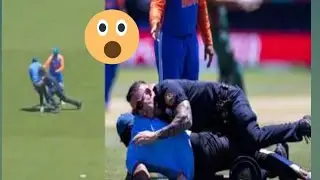 Rohit Sharma 'saves' fan after US staff pin Indian man over security breach during IND vs BAN match
