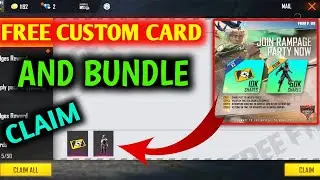 CUSTOM CARD REDEEM CODE | FF REDEEM CODE TODAY | FREE CUSTOME CARD
