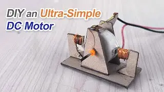 How to make an Ultra-Simple DC Motor at home easy | DIY Motor Projects