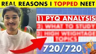 The 'REAL' Reason I Topped NEET | PYQ Analysis & .. | You can too | Soyeb Aftab