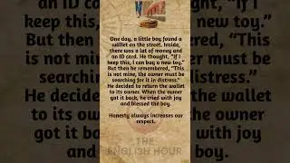 The Test of Honesty &ndash; A Short Story with Moral