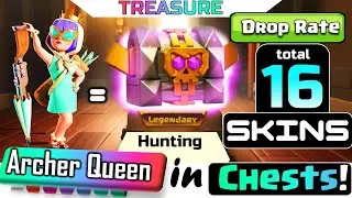 Chances of getting ARCHER QUEEN SKINS through Treasure Hunting Event & total available Queen Skins