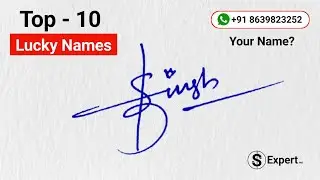 ✅ Top 10 Lucky Name Signatures | How to do Signature | How to Signature Your Name