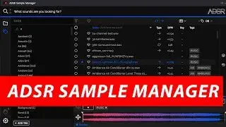 ADSR Sample Manager with Davinci Resolve