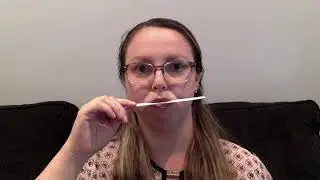 Labial strengthening with tongue blade or similar object