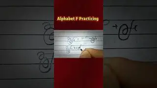 Alphabet F Practicing #howtowritecursivestepbystep #viralvideo #trending #handwriting