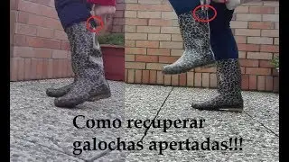 Como recuperar galochas apertadas DIY