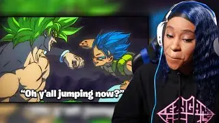 When GOGETA spawned in to beat the CTE out of BROLY REACTION | Broly Got WHOOPED