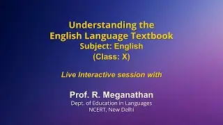 Live Interaction on PMeVIDYA : Understanding the English