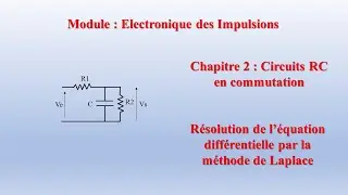 Electronique des impulsions, circuit RC en commutation, méthode opérationnelle, partie 3.