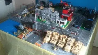 Massive Lego military base moc update #2. It's coming along.