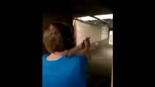 My Mom shooting the Bond Arms USA defender