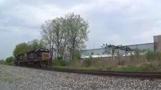 CSX train 6041 is going through Kent OH