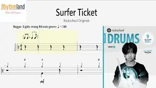 'Surfer Ticket' - Rockschool Grade 2 Drum Score | Full Play-Along + Notation (2024)