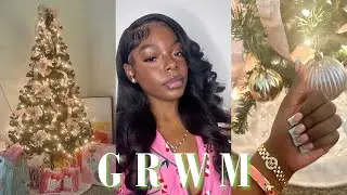 GRWM: Christmas Party🎄 | Vlogmas, Makeup, Pajamas, Secret Santa