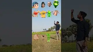 Green colour alien, jocker & beautiful girl body & head matching funny vfx puzzle game #shorts