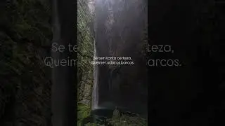 Queimar os barcos &eacute; quando voc&ecirc; para de negociar com o pr&oacute;prio medo. 🔥