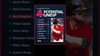 Boston Red Sox potential starting lineup ￼