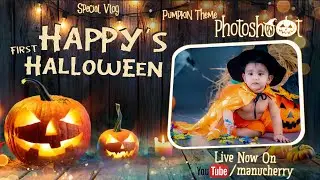 Happyకి Halloween మాకు ఒళ్ళు హూనం || Special Vlog || Pumpkin Theme Photoshoot || Manu and Cherry