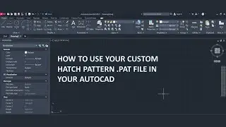 How to use custom hatch pattern .pat file in AutoCAD |Copywrite, All right reserved.