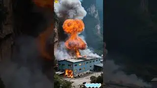 Firework factory explosion #distroy #disaster #ytshorts
