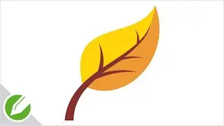Golden Leaf Drawing with CorelDraw | Flat Vector Style | Drawing | CorelDraw Tutorial