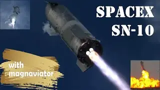 SpaceX's SN10 Starship Suborbital Flight.  Full Footage.  No Commentary (Clean Audio)