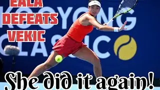   Alex Eala Vs Donna Vekic Full game highlights 6/4-6/3 #alexeala #tennis 