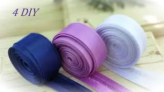 4 Interesting DIY Crafts from polyester bias binding ribbons 🌼 4 Идеи из косой бейки своими руками