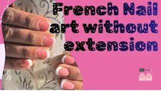 French nail art without extension