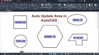 How to Calculate Area_AutoCAD | Auto Update Area in AutoCAD