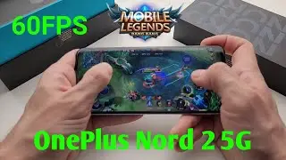 OnePlus Nord 2 5G 8/128GB Mobile Legends 60fps Test with FPS Meter