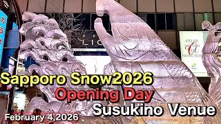 Sapporo Snow Festival 2026.Opening Day.Susukino Venue.February 4,2026.Japan 