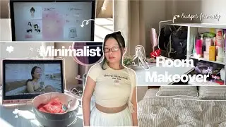 ˚˖𓍢ִ໋ minimalist room makeover🌷͙֒ | cozy all white room & desk setup + organizers from shopee ✧˚.🎀༘⋆