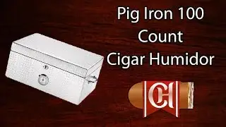 Pig Iron 100 Count Diamond Plate Cigar Humidor