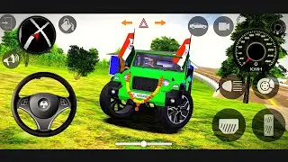 Modified Mahindra😈😈Thar Car Games: Indian Car (Thar wala game) Car Game: AndroidGameplay green thar