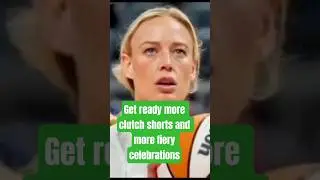Get ready more clutch shorts and more fiery celebrations #sophiecunningham #wnba #indianafever