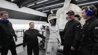 POLARIS DAWN ASTRONAUTS EMERGING FROM SPACEX DRAGON CAPSULE