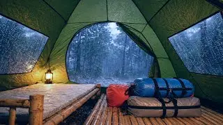 Relaxing Rain ASMR Inside a Camping Tent | Cozy Tent Rain Sounds for Deep Sleep